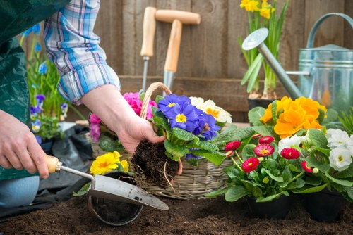 Accessible booking form on a tablet for Croydon gardening services
